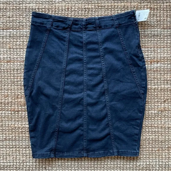NEW Free People We The Free Dom Denim Midi Skirt