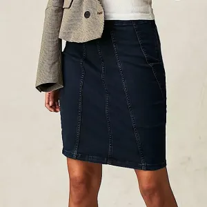 NEW Free People We The Free Dom Denim Midi Skirt