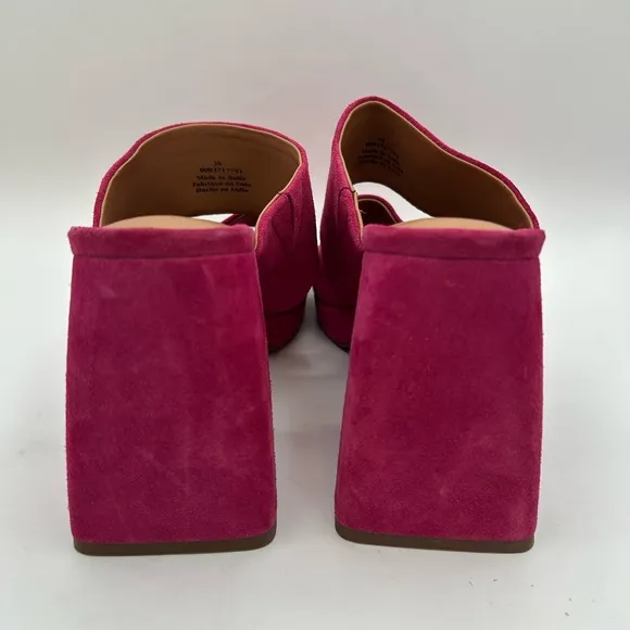 NEW Free People Women's Love Is Everywhere Platform Sandals Block Heel Pink 38