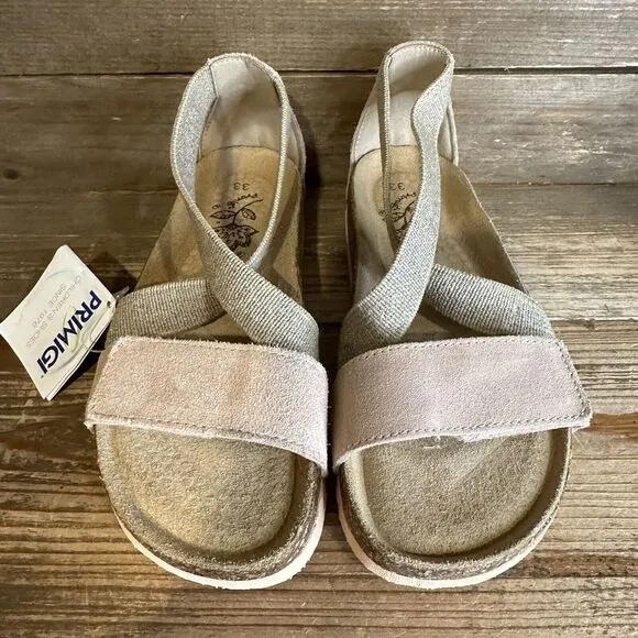 New Girls‎ Primigi Crisscross Boho Italian Brand Leather Sandals Size 2 Y/EU 33