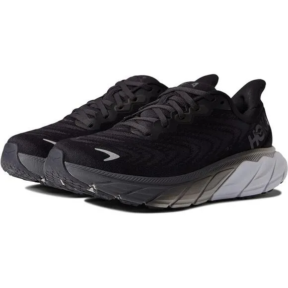 NEW Hoka‎ One One Arahi 6 Women's Running Athletic Shoes BWHT Black Gray