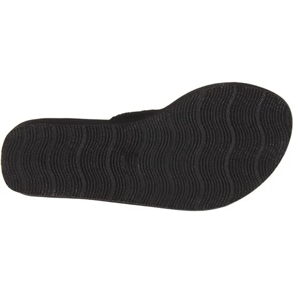 New In! Rocket Dog Solid Black Ultra Platform Wedge Sandal