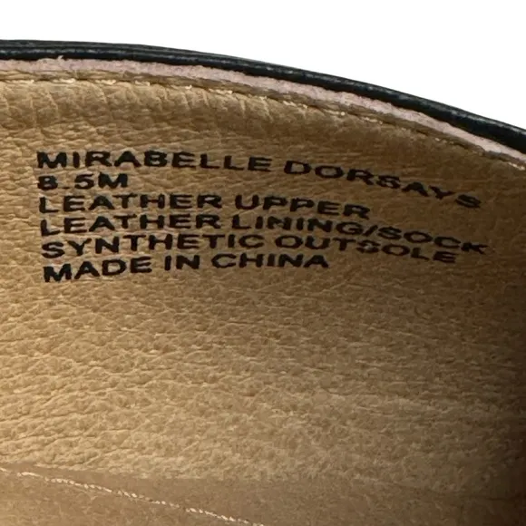 NEW J.Jill Mirabelle D’Orsay leather calf hair leopard flats womens shoes 8.5