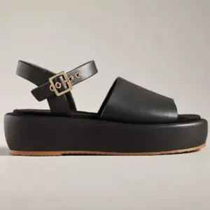 NEW Kelsi Dagger Birdie Platform Sandals - Leather black For Women 252