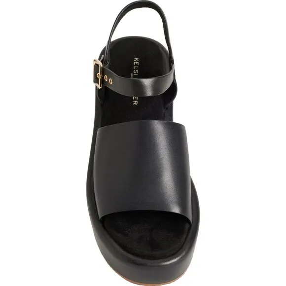 NEW Kelsi Dagger Birdie Platform Sandals - Leather black For Women 252