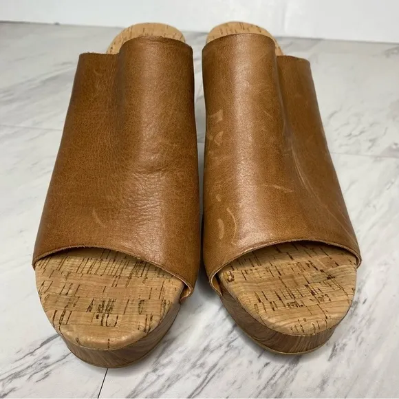 New! Kork Ease Danika Brown Leather Heeled Sandals 10M