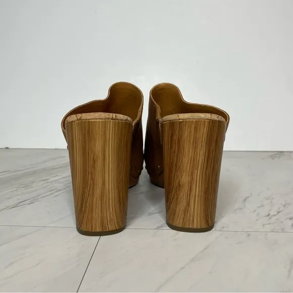 New! Kork Ease Danika Brown Leather Heeled Sandals 10M