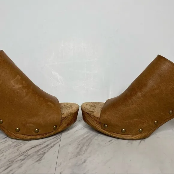 New! Kork Ease Danika Brown Leather Heeled Sandals 10M