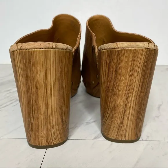 New! Kork Ease Danika Brown Leather Heeled Sandals 10M