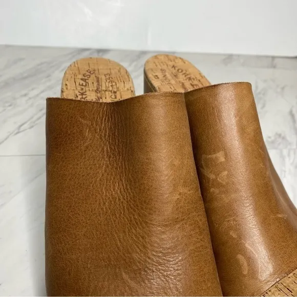 New! Kork Ease Danika Brown Leather Heeled Sandals 10M