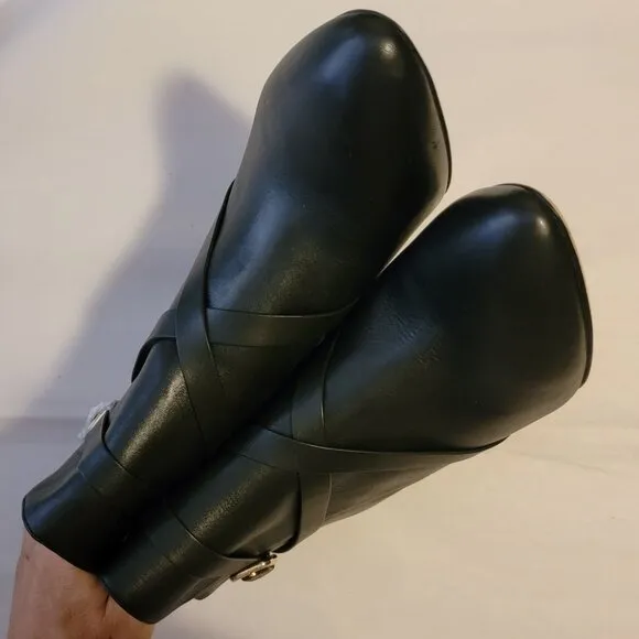 NEW L'AGENCE Francine Boots Womens 10.5 Luxury Designer Chic Classic Feminine