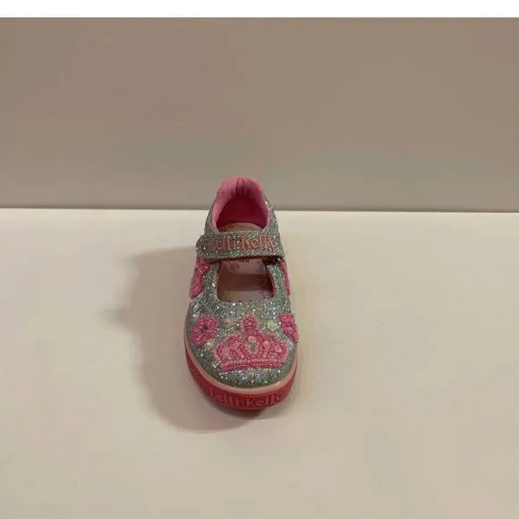 NEW LELLI KELLY kid's victoria maryjane in pink/gray