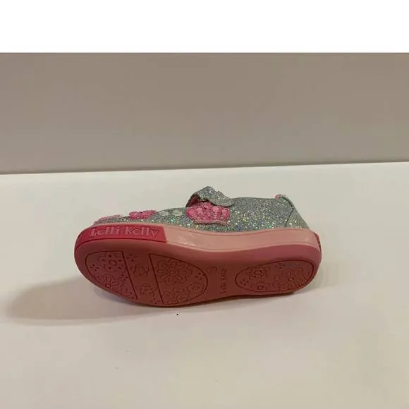 NEW LELLI KELLY kid's victoria maryjane in pink/gray