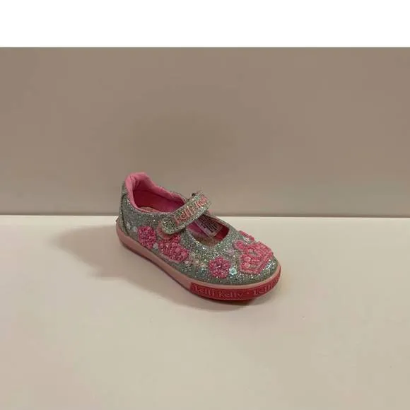 NEW LELLI KELLY kid's victoria maryjane in pink/gray