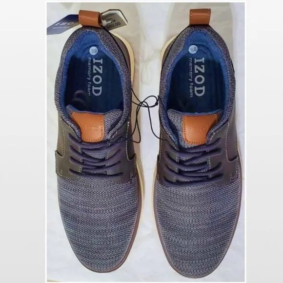 New Men Grey Casual Lace-Up Wingtip Shoes