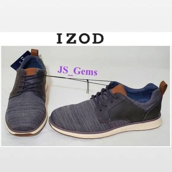 New Men Grey Casual Lace-Up Wingtip Shoes