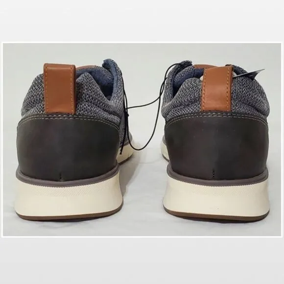New Men Grey Casual Lace-Up Wingtip Shoes