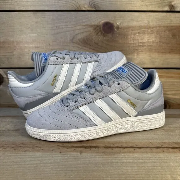 NEW Mens 5.5 / Womens 6.5 Adidas Busenitz “Grey Chalk White” Low Sneakers IE3097