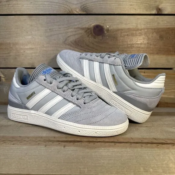 NEW Mens 5.5 / Womens 6.5 Adidas Busenitz “Grey Chalk White” Low Sneakers IE3097