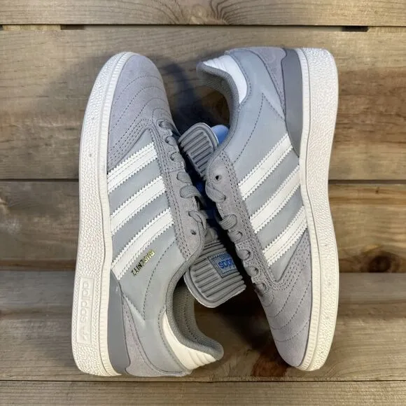 NEW Mens 5.5 / Womens 6.5 Adidas Busenitz “Grey Chalk White” Low Sneakers IE3097