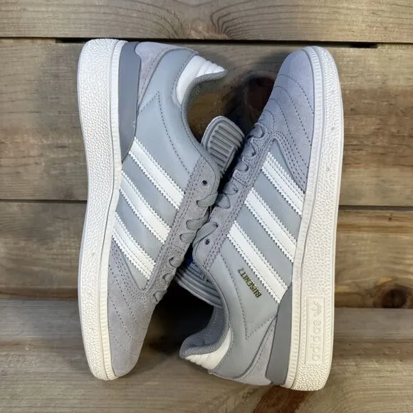 NEW Mens 5.5 / Womens 6.5 Adidas Busenitz “Grey Chalk White” Low Sneakers IE3097