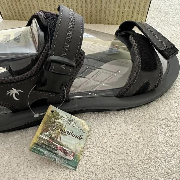 NEW Men's Margaritaville Tampico Leather Velcro Sandals Size 12 🌴
