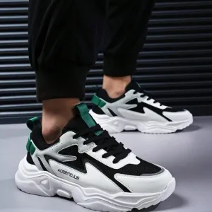 New Men's Shoes Laer Light Gradient Thick Sole Casual Comfortable Fashion