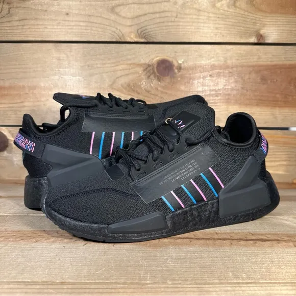NEW Mens Sizes - Adidas NMD R1 V2 “Black Pulse Magenta” Running Sneakers IE7279
