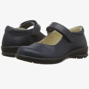 New Naturino Blue Leather Toddler Mary Jane Velcro Shoes sz 26 EU / 9.5 US
