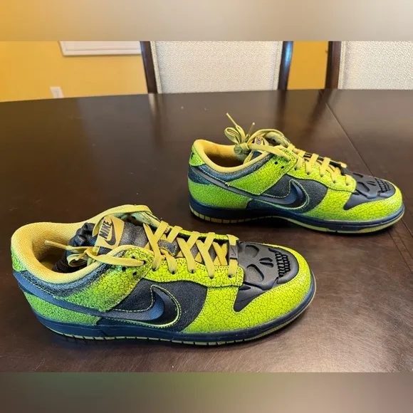 New Nike Dunk Low Retro Halloween Skull Sneaker Shoes Size US 11.5