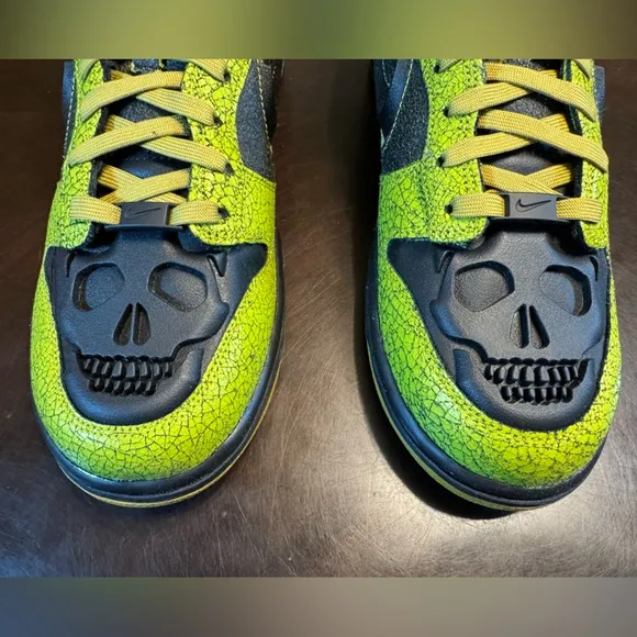 New Nike Dunk Low Retro Halloween Skull Sneaker Shoes Size US 11.5