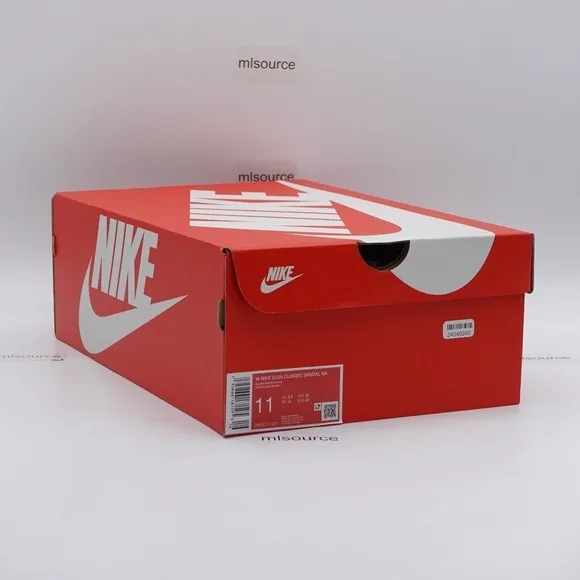 NEW Nike Icon Classic Platform Sandals DH0224-001 Black/White