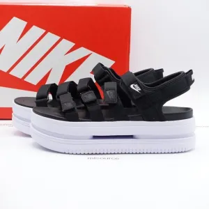 NEW Nike Icon Classic Platform Sandals DH0224-001 Black/White