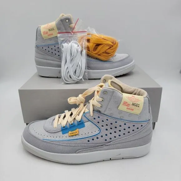 NEW - Nike Jordan 2 Retro SP Union Grey Fog Size 9 DN3802-001 Shoes Sneakers