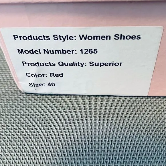 NEW Pixie Cove Retro Red &amp; White Bow Pin-Up Mary Jane Heels SZ 9 (closer to 8.5)