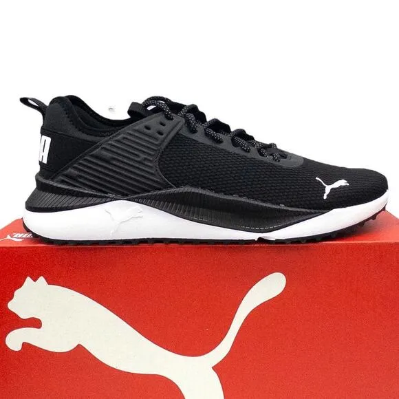 New PUMA Men's PC Runner Sneaker Running Shoes Black White 9 9.5 or 10