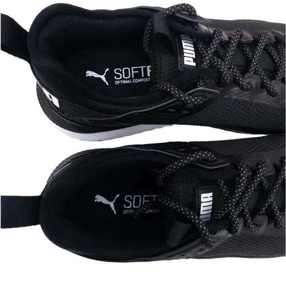 New PUMA Men's PC Runner Sneaker Running Shoes Black White 9 9.5 or 10