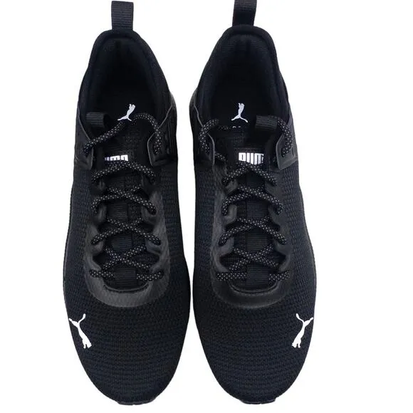 New PUMA Men's PC Runner Sneaker Running Shoes Black White 9 9.5 or 10
