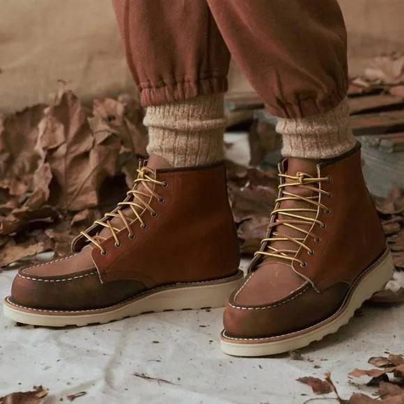 NEW RED WING SHOES women's classic short boots in multi brown leather