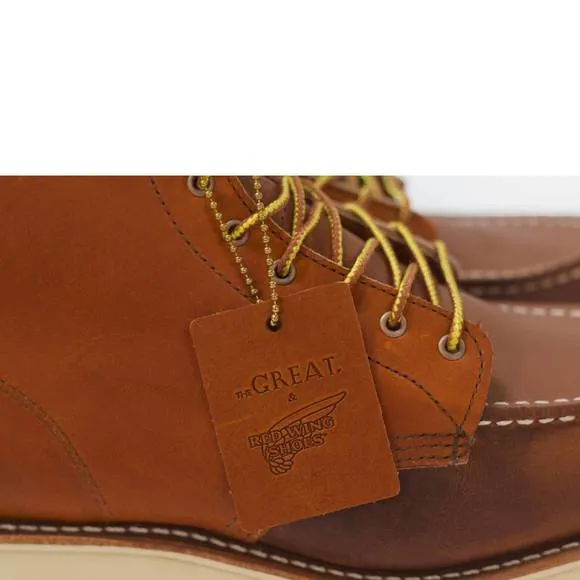 NEW RED WING SHOES women's classic short boots in multi brown leather