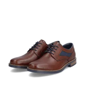 NEW RIEKER men's dimitri lace up leather shoes in brown