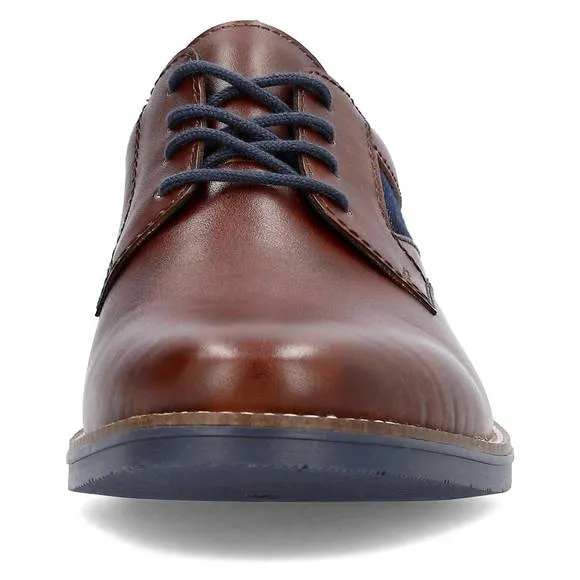 NEW RIEKER men's dimitri lace up leather shoes in brown