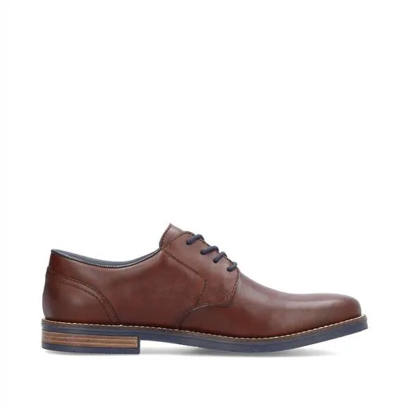 NEW RIEKER men's dimitri lace up leather shoes in brown