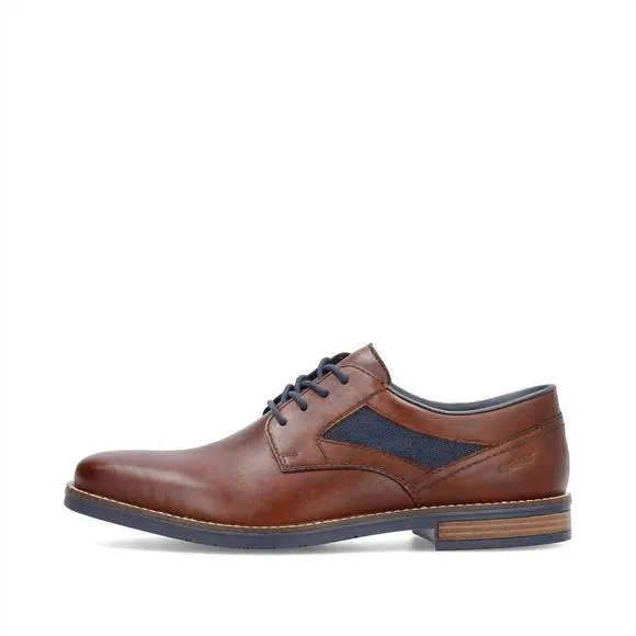 NEW RIEKER men's dimitri lace up leather shoes in brown