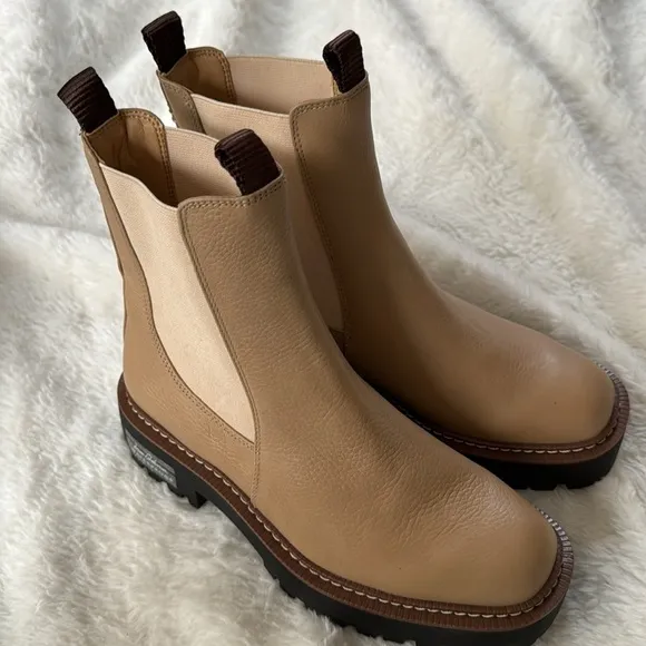 NEW! Sam Edelman Sesame Leather Laguna Chelsea Boot - Size 5