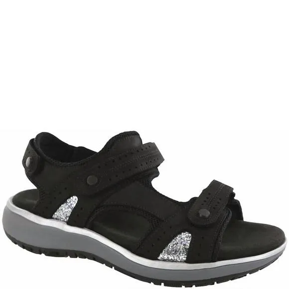 NEW SAS women's embark sandal in nero