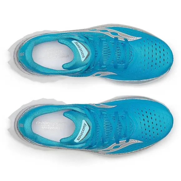 NEW SAUCONY women's endorphin speed 4 shoes in viziblue /silver