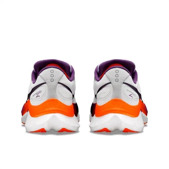 NEW SAUCONY women's endorphin speed 4 shoes in white/orange