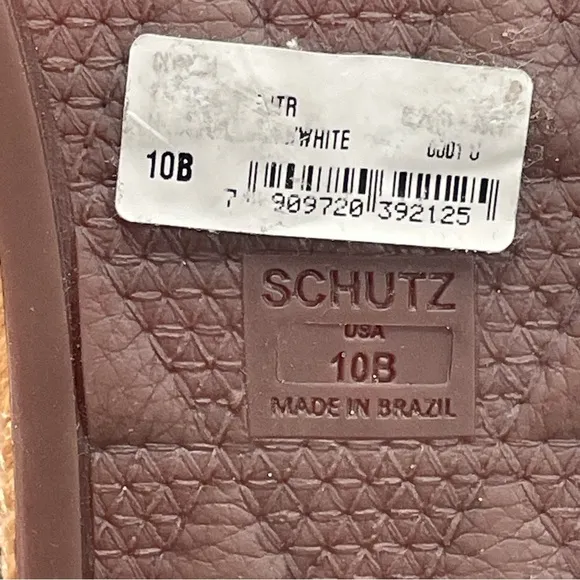 NEW Schutz Clover Espadrille Platform Shoes Womens‎ Sneaker White Tan Size 10B