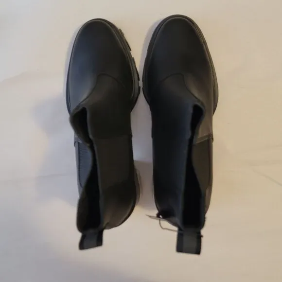 New Sorel Brex Heel Chelsea Boots Womens 9.5 Chic Modern Retro Whimsygoth